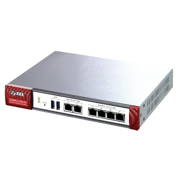 Zyxel ZyWALL USG 50 Security Gateway - 5 Porte Gigabit - Funzionalità Firewall, VPN (IPSec/SSL) e Dual-WAN