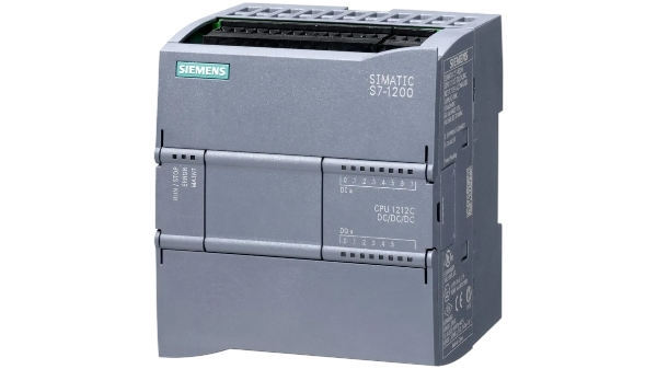 Siemens SIMATIC S7-1200 PLC CPU 1212C DC/DC/DC - Controllore Compatto - PROFINET Integrato (SIMATIC NET) - Ideale per Automazioni Semplici